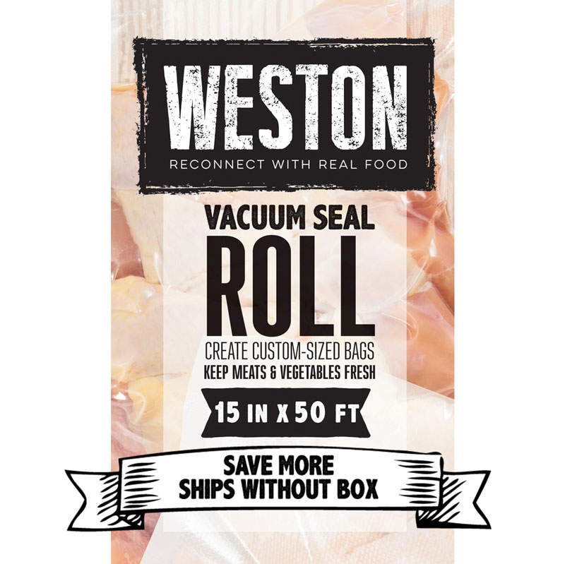 Weston® Vacuum Sealer Bags, 15 in x 50 ft Roll (30-0015-K)