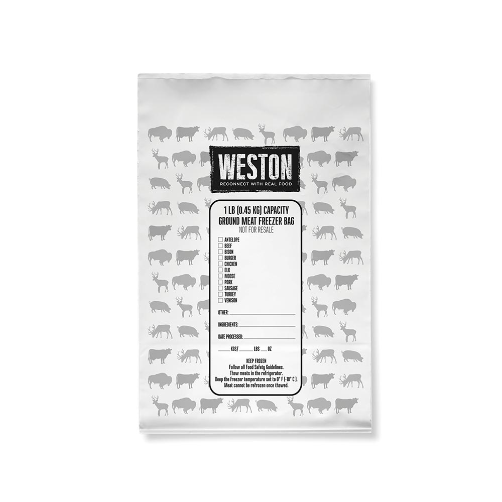 Weston Meat Freezer Bags - 1lb - 100 count